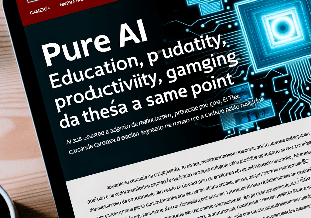 IA en estado puro: educación, productividad, gaming y chips se cruzan en un mismo punto