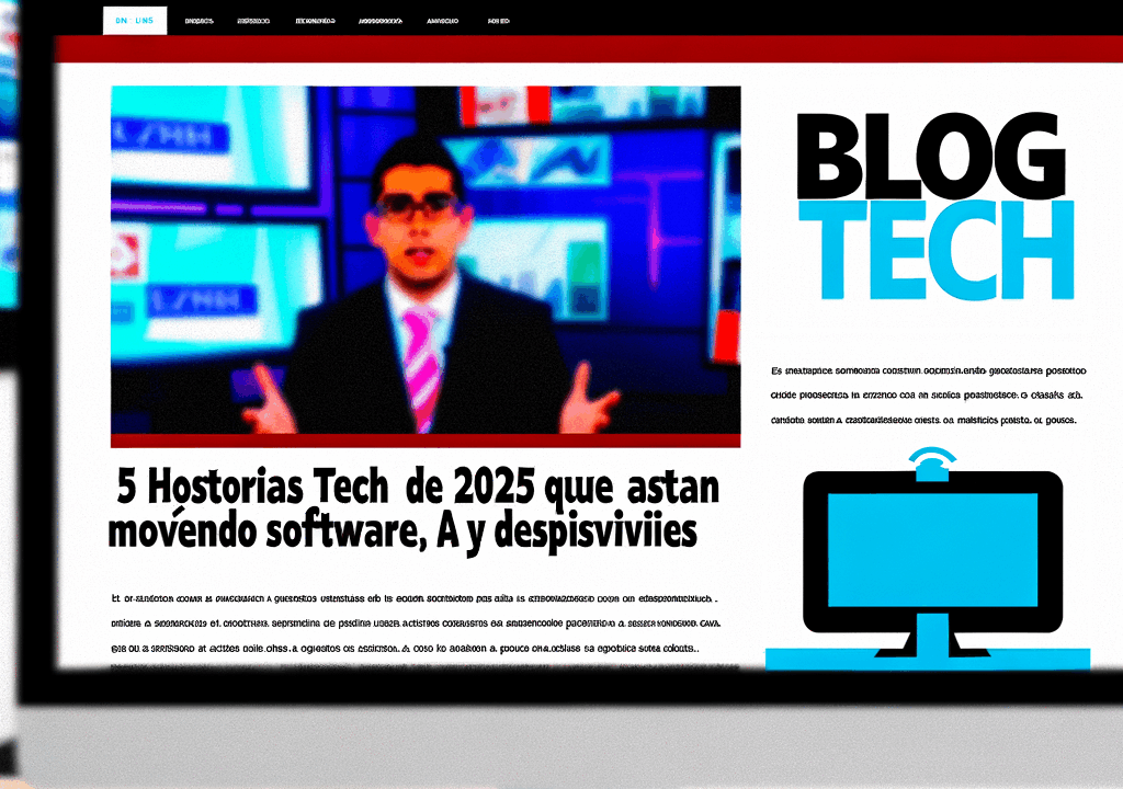 5 historias tech de 2025 que están moviendo software, IA y dispositivos