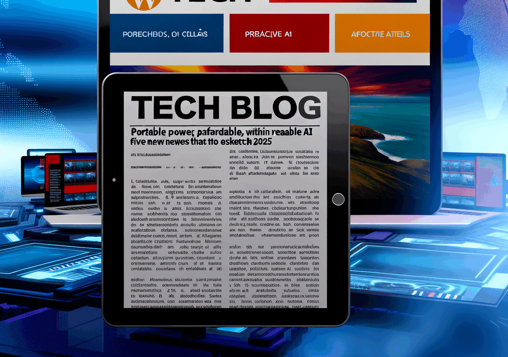 Potencia portátil, IA al alcance y tablets asequibles: cinco noticias que dibujan el 2025