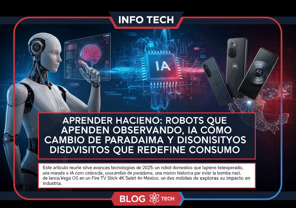 Aprender haciendo: robots que aprenden observando, IA como cambio de paradigma y dispositivos que redefinen el consumo