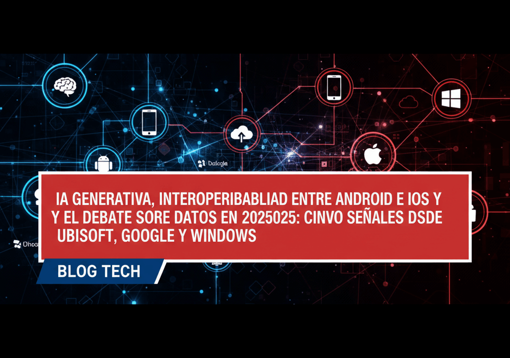 IA generativa, interoperabilidad entre Android e iOS y el debate sobre datos en 2025: cinco señales desde Ubisoft, Google y Windows