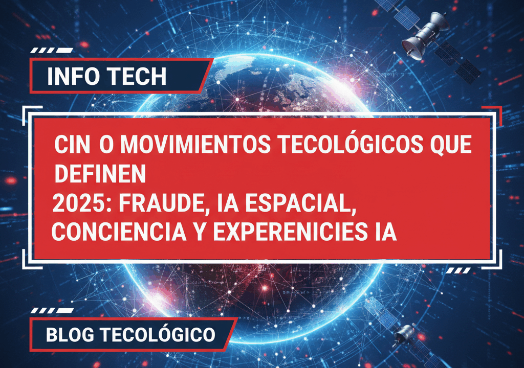 Cinco movimientos tecnológicos que definen 2025: fraude, IA espacial, conciencia y experiencias IA