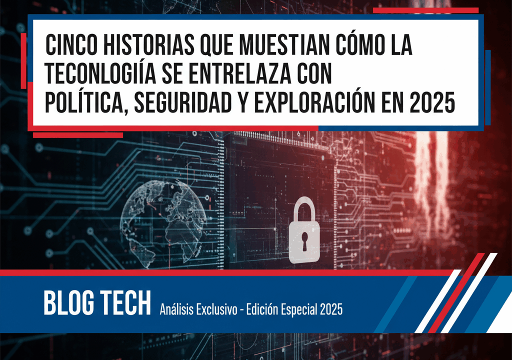Cinco historias que muestran cómo la tecnología se entrelaza con política, seguridad y exploración en 2025