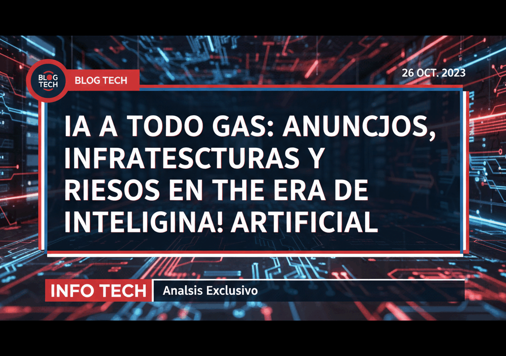 IA a todo gas: anuncios, infraestructuras y riesgos en la era de la inteligencia artificial