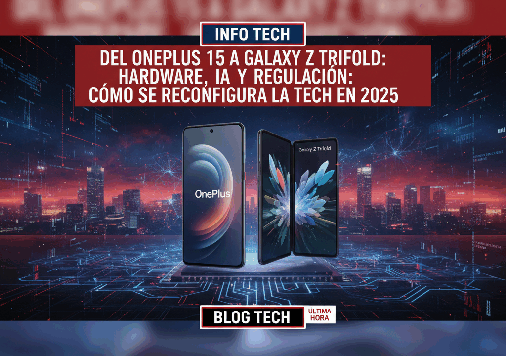 Del OnePlus 15 a Galaxy Z Trifold: hardware, IA y regulación: cómo se reconfigura la tech en 2025