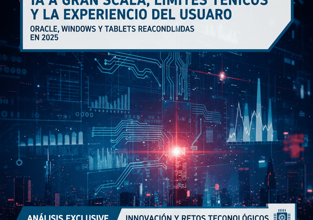 IA a gran escala, límites técnicos y la experiencia del usuario: Oracle, Windows y tablets reacondicionadas en 2025