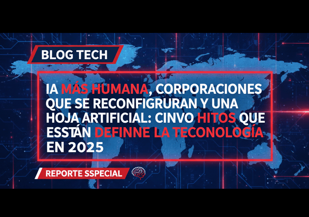 IA más humana, corporaciones que se reconfiguran y una hoja artificial: cinco hitos que están definiendo la tecnología en 2025