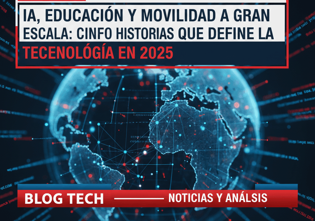 IA, educación y movilidad a gran escala: cinco historias que definen la tecnología en 2025
