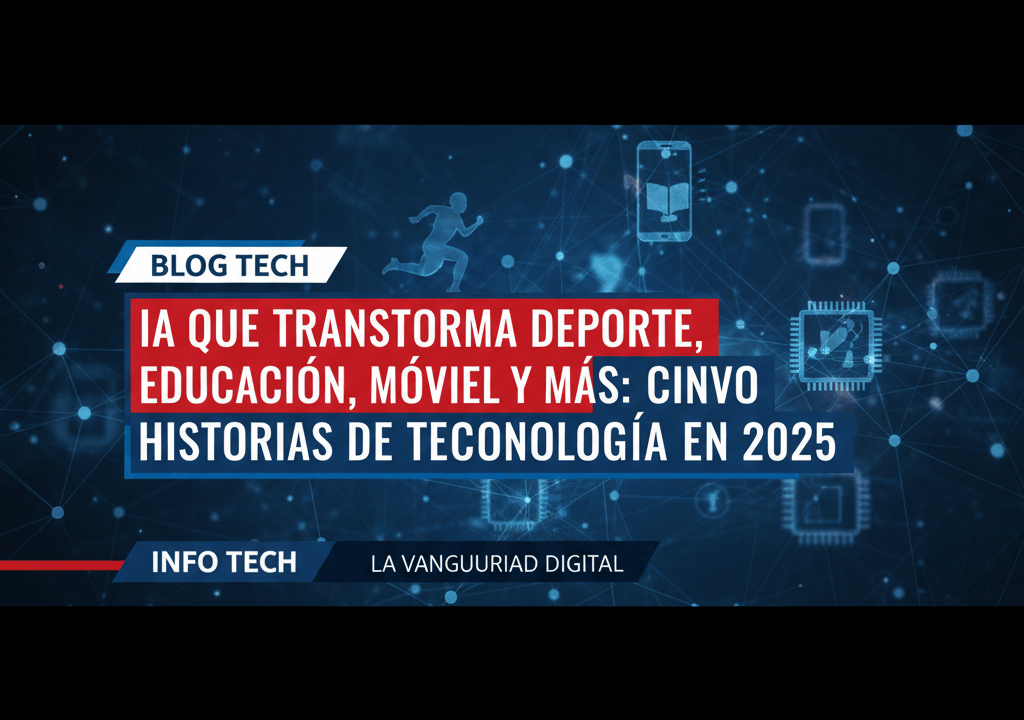 IA que transforma deporte, educación, móvil y más: cinco historias de tecnología en 2025
