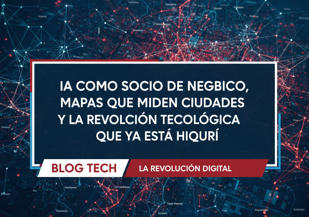 IA como socio de negocio, mapas que miden ciudades y la revolución tecnológica que ya está aquí