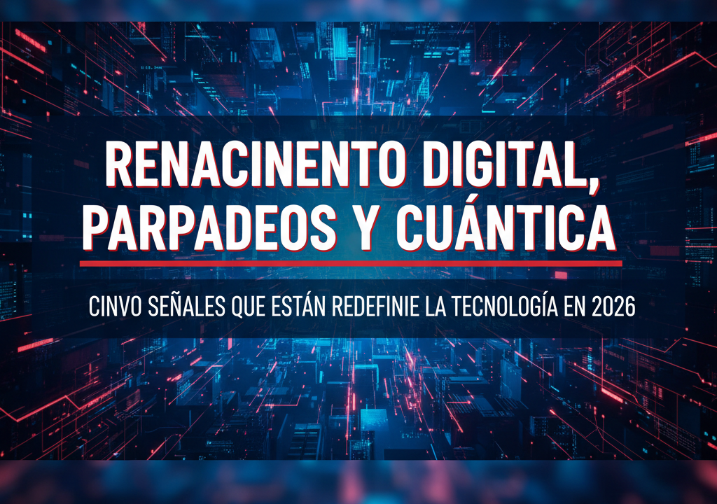 Renacimiento digital, parpadeos y cuántica: cinco señales que están redefiniendo la tecnología en 2026