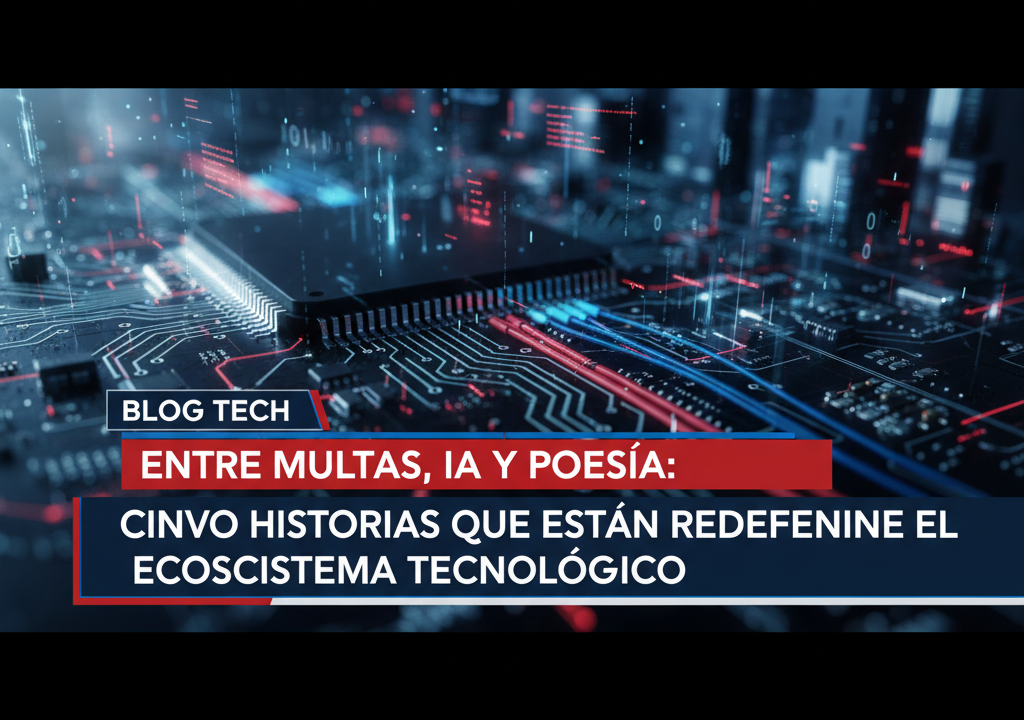 Entre multas, IA y poesía: cinco historias que están redefiniendo el ecosistema tecnológico