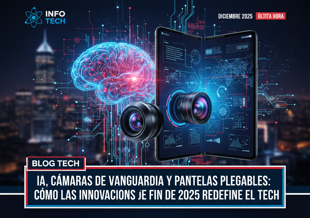 IA, cámaras de vanguardia y pantallas plegables: cómo las innovaciones de fin de 2025 redefinen el tech