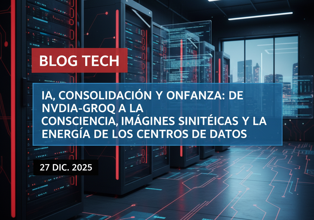 IA, consolidación y confianza: de NVIDIA-Groq a la consciencia, imágenes sintéticas y la energía de los centros de datos