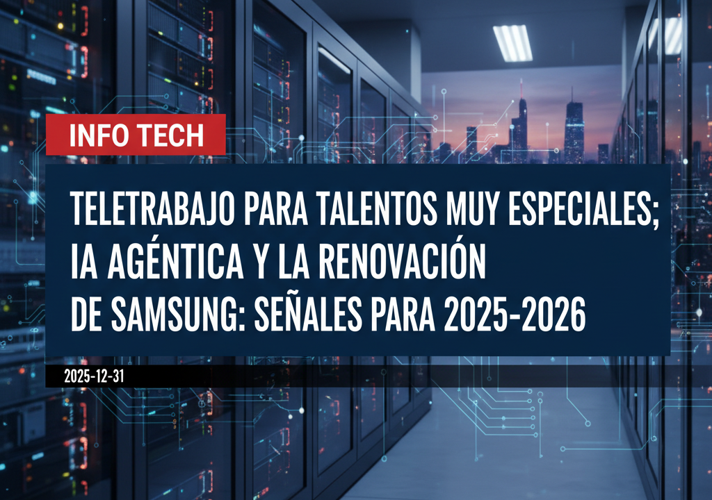 Teletrabajo para talentos muy especiales; IA agéntica y la renovación de Samsung: señales para 2025-2026
