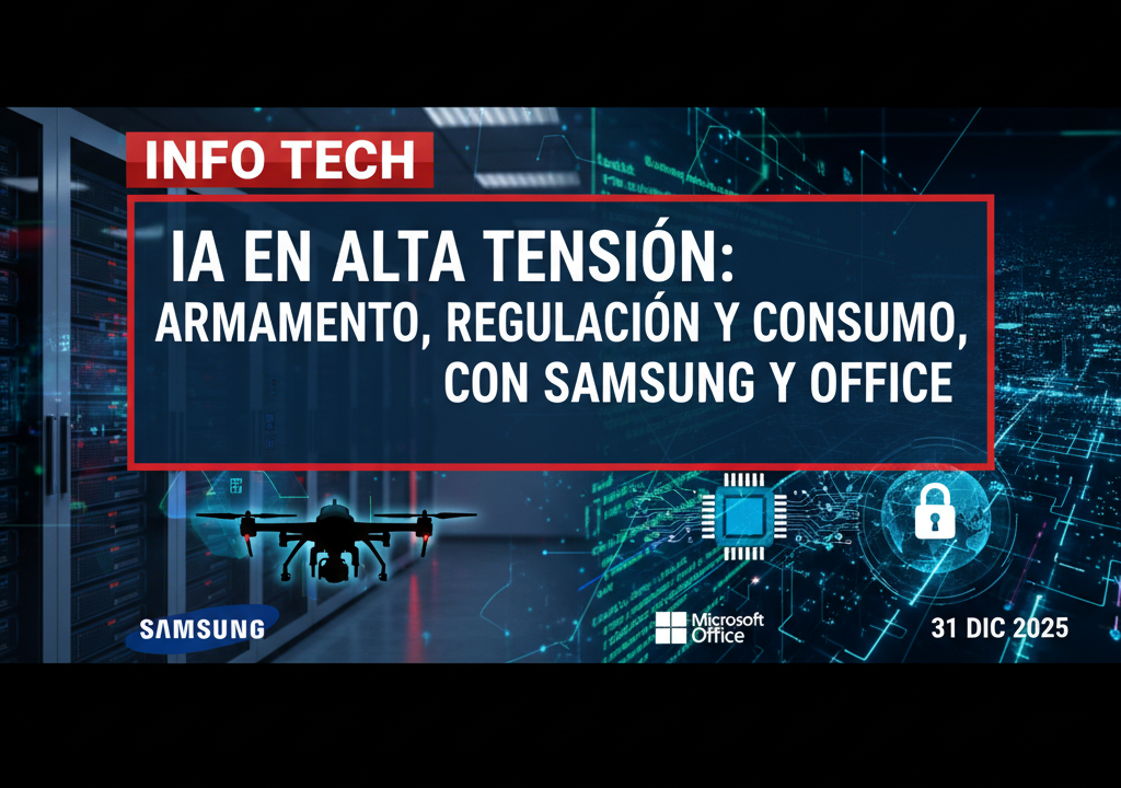 IA en alta tensión: armamento, regulación y consumo, con Samsung y Office
