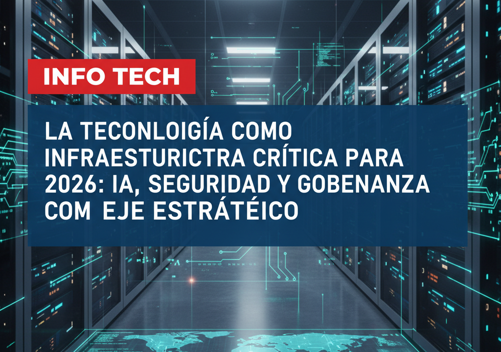 La tecnología como infraestructura crítica para 2026: IA, seguridad y gobernanza como eje estratégico