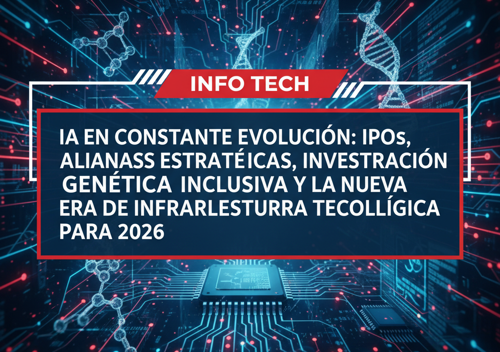 IA en constante evolución: IPOs, alianzas estratégicas, investigación genética inclusiva y la nueva era de infraestructura tecnológica para 2026
