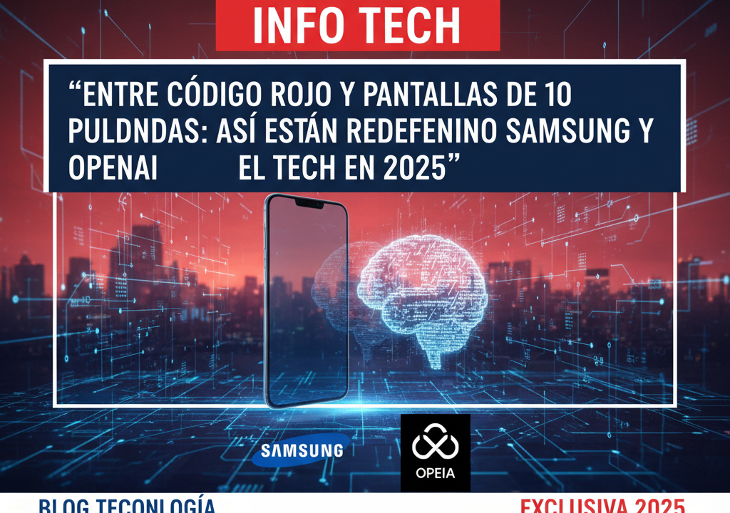 Entre código rojo y pantallas de 10 pulgadas: así están redefiniendo Samsung y OpenAI el tech en 2025