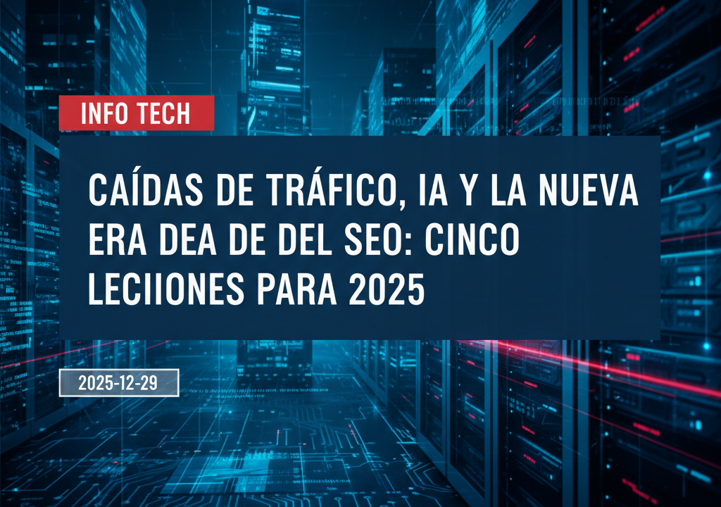 Caídas de tráfico, IA y la nueva era del SEO: cinco lecciones para 2025