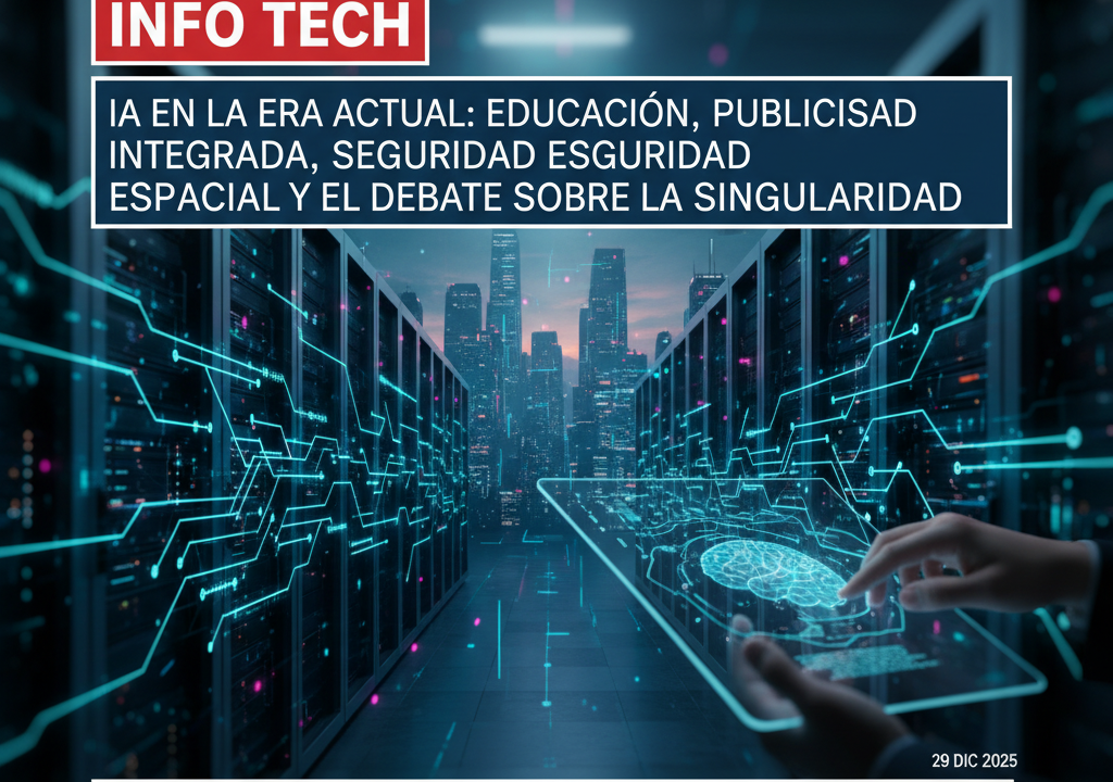 IA en la era actual: educación, publicidad integrada, seguridad espacial y el debate sobre la singularidad
