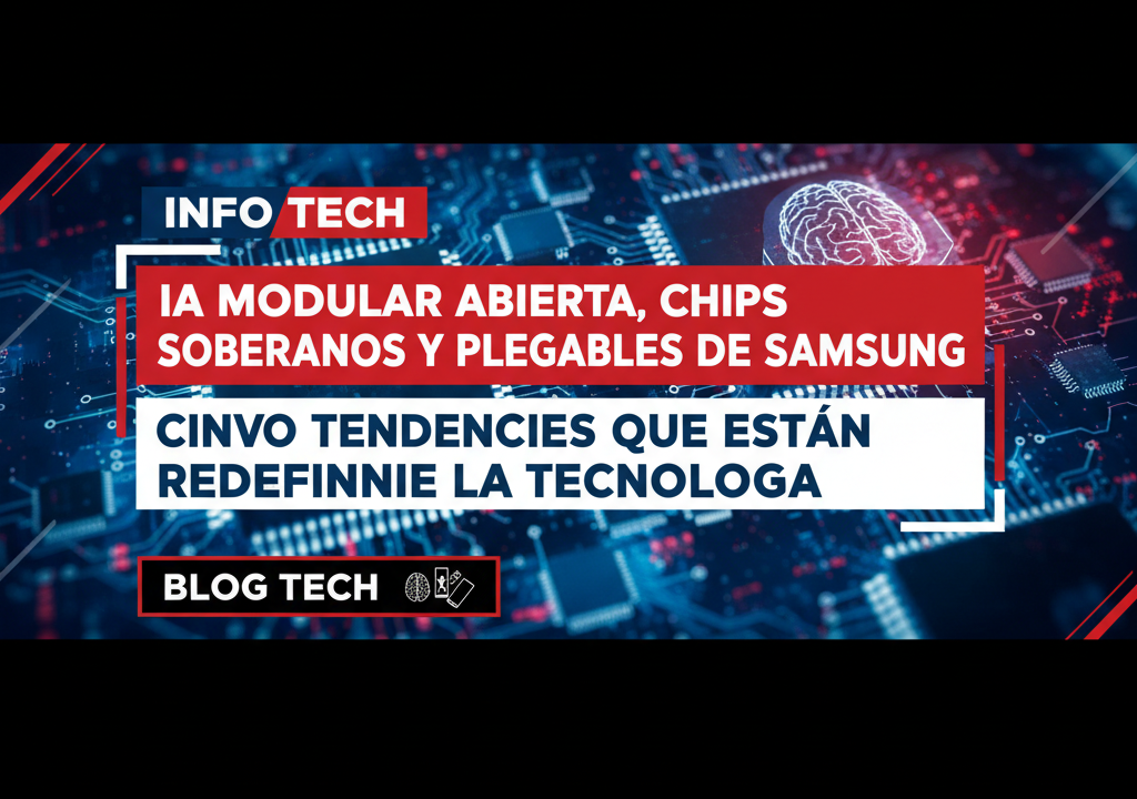 IA modular abierta, chips soberanos y plegables de Samsung: cinco tendencias que están redefiniendo la tecnología