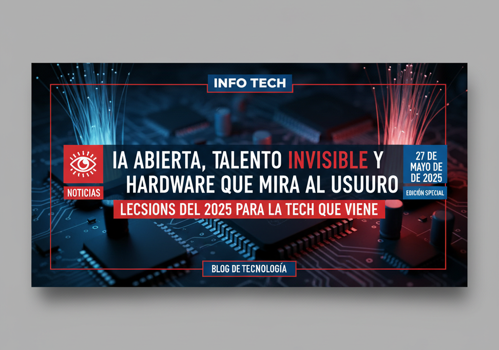 IA abierta, talento invisible y hardware que mira al usuario: lecciones del 2025 para la tech que viene