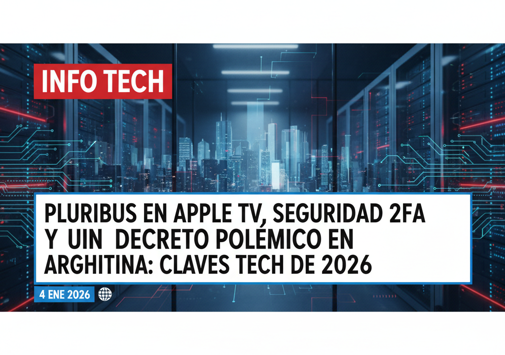 Pluribus en Apple TV, seguridad 2FA y un decreto polémico en Argentina: claves tech de 2026