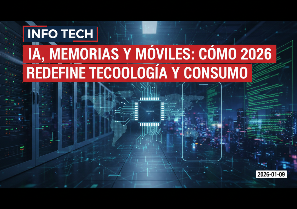 IA, memorias y móviles: cómo 2026 redefine tecnología y consumo
