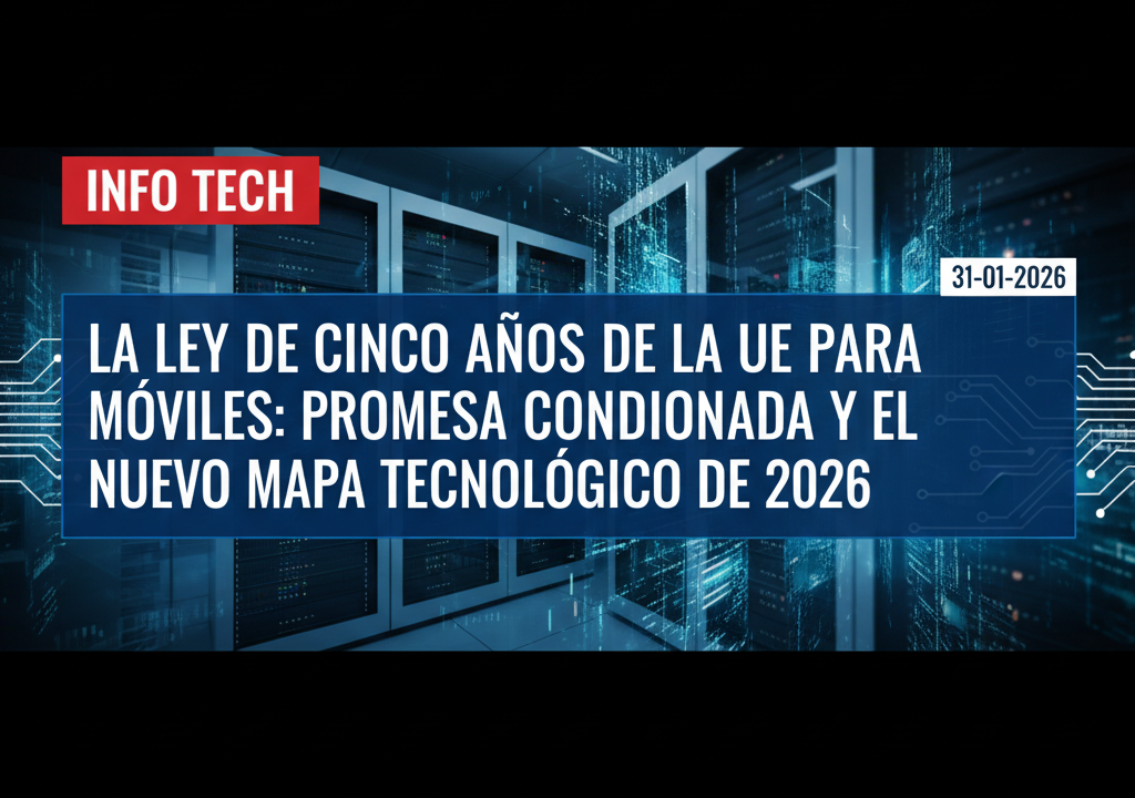 La ley de cinco años de la UE para móviles: promesa condicionada y el nuevo mapa tecnológico de 2026