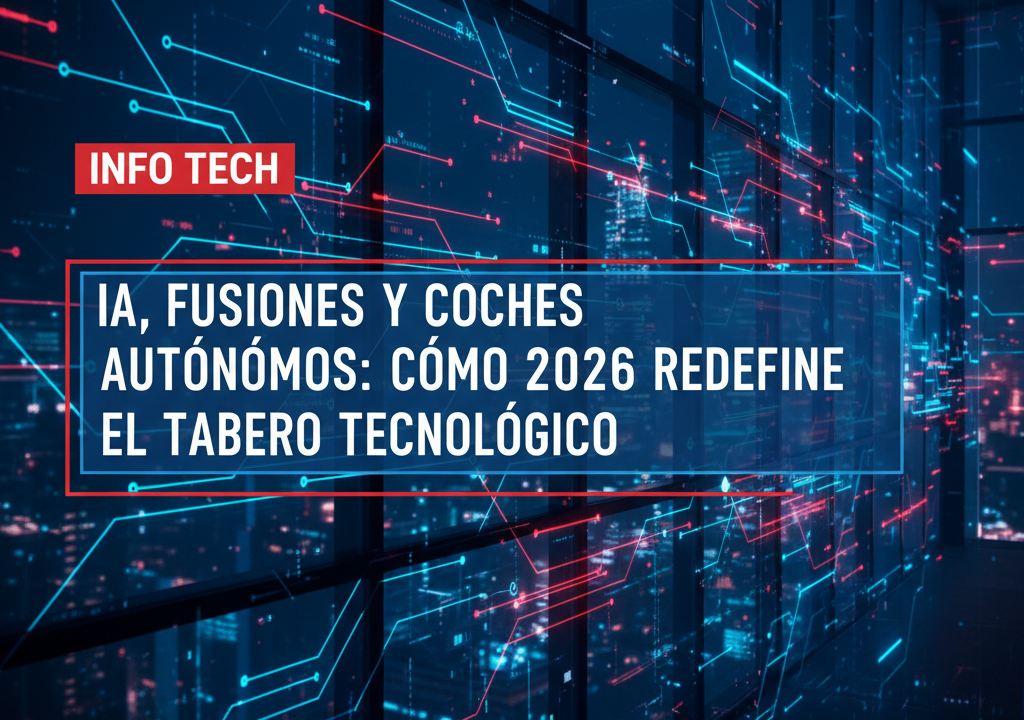 IA, fusiones y coches autónomos: cómo 2026 redefine el tablero tecnológico