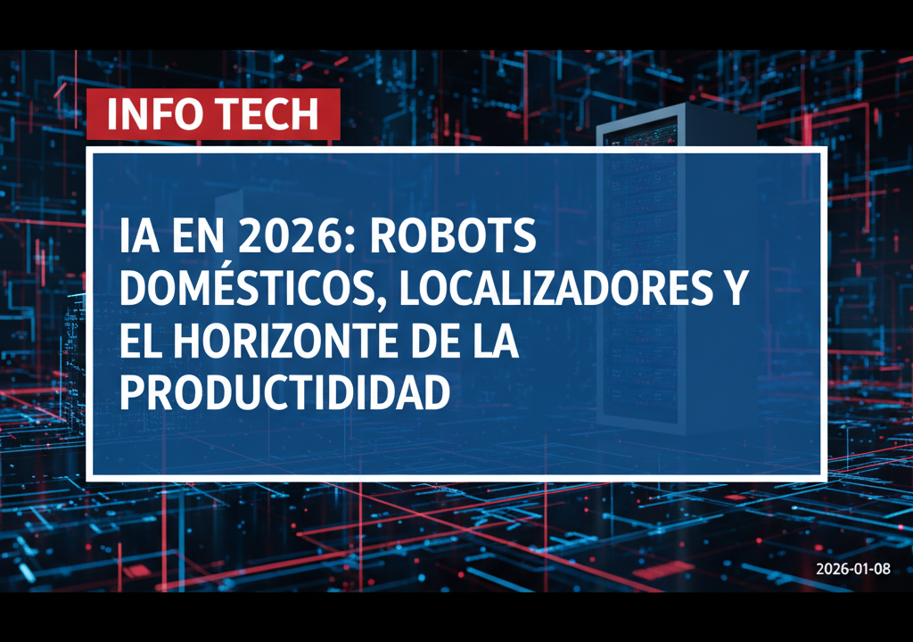 IA en 2026: robots domésticos, localizadores y el horizonte de la productividad