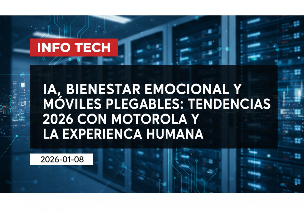 IA, bienestar emocional y móviles plegables: tendencias 2026 con Motorola y la experiencia humana
