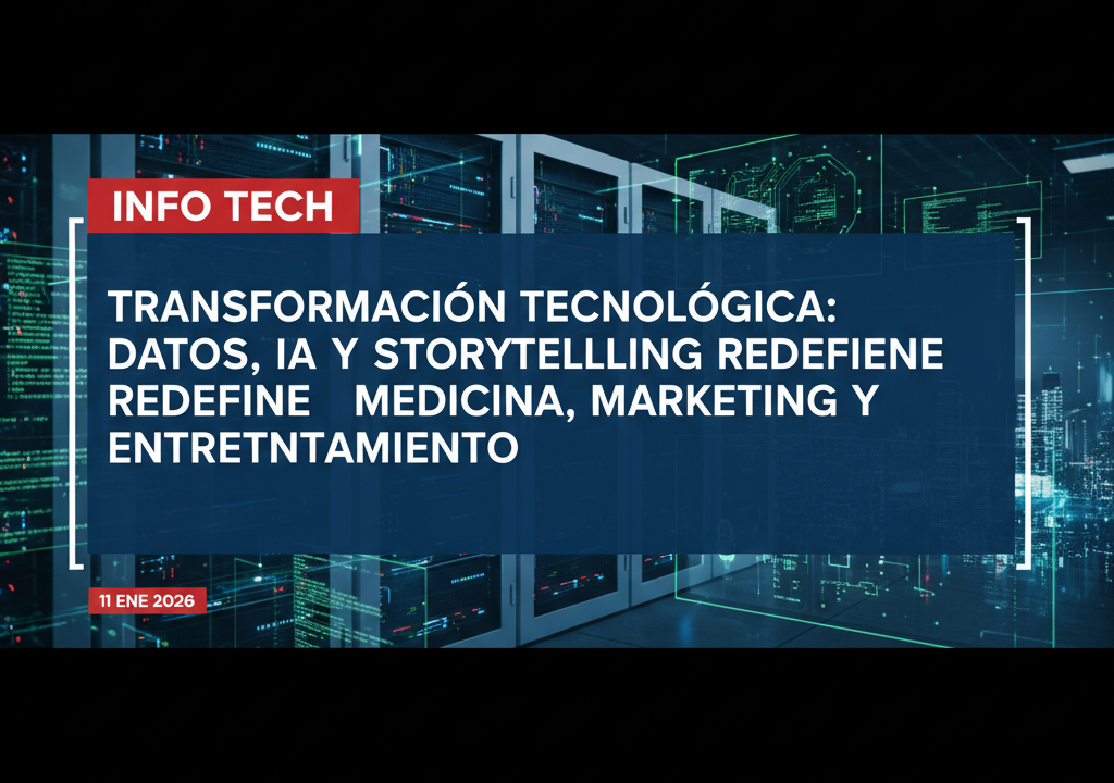 Transformación tecnológica: datos, IA y storytelling redefinen medicina, marketing y entretenimiento
