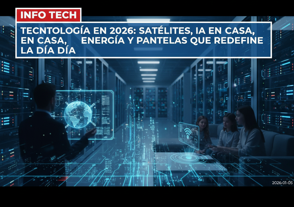 Tecnología en 2026: satélites, IA en casa, energía y pantallas que redefinen el día a día