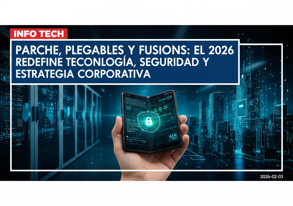 Parche, plegables y fusiones: el 2026 redefine tecnología, seguridad y estrategia corporativa