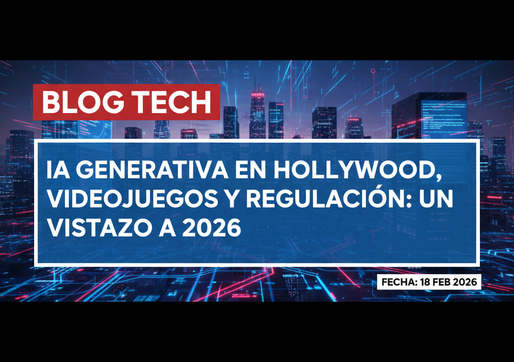 IA Generativa en Hollywood, videojuegos y regulación: un vistazo a 2026
