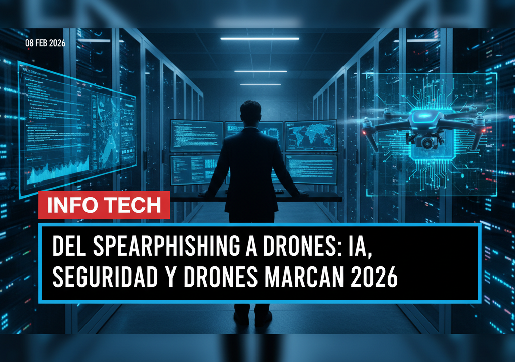 Del spearphishing a drones: IA, seguridad y drones marcan 2026