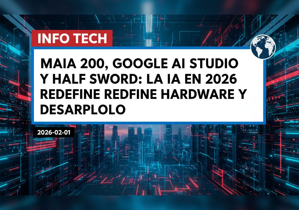 Maia 200, Google AI Studio y Half Sword: la IA en 2026 redefine hardware y desarrollo
