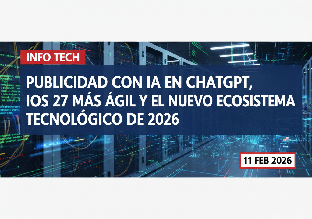 Publicidad con IA en ChatGPT, iOS 27 más ágil y el nuevo ecosistema tecnológico de 2026