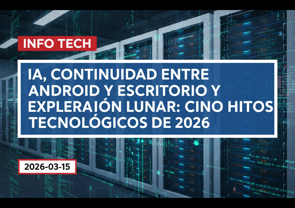 IA, continuidad entre Android y escritorio y exploración lunar: cinco hitos tecnológicos de 2026