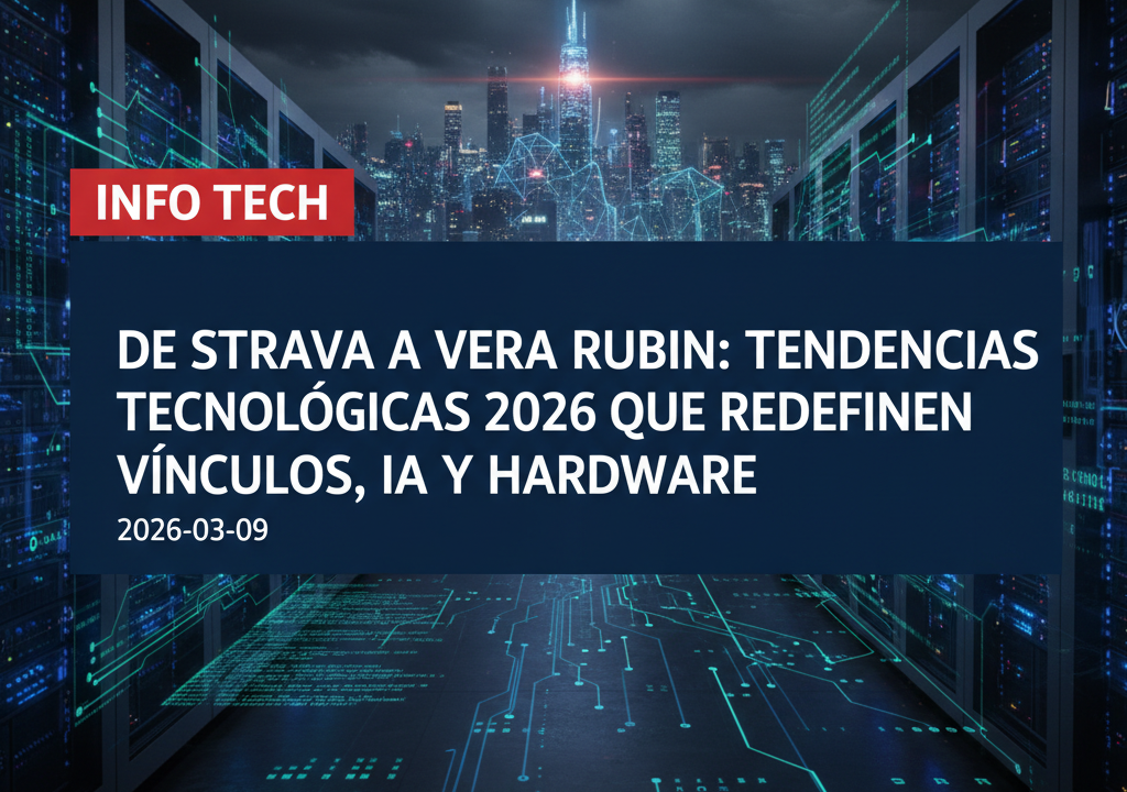 De Strava a Vera Rubin: tendencias tecnológicas 2026 que redefinen vínculos, IA y hardware