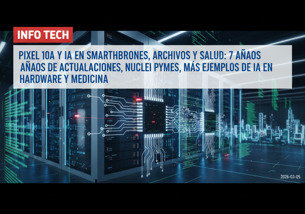 Pixel 10a y IA en smartphones, archivos y salud: 7 años de actualizaciones, Nuclei para pymes y más ejemplos de IA en hardware y medicina
