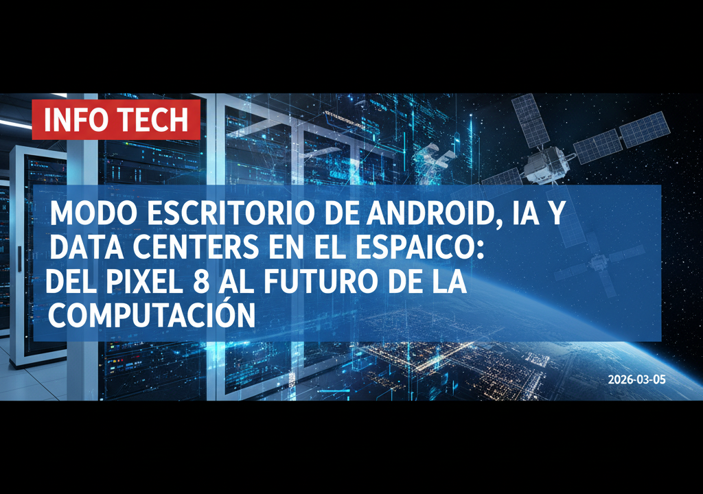 Modo escritorio de Android, IA y data centers en el espacio: del Pixel 8 al futuro de la computación