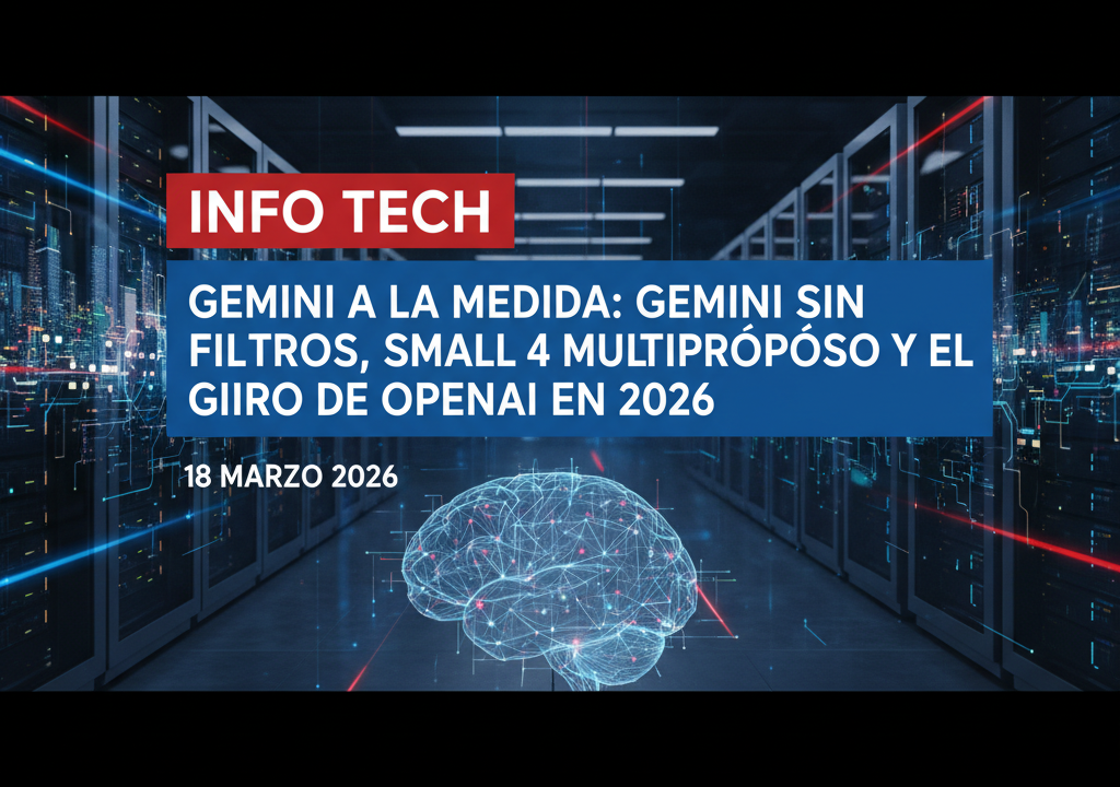Gemini a la medida: Gemini sin filtros, Small 4 multipropósito y el giro de OpenAI en 2026