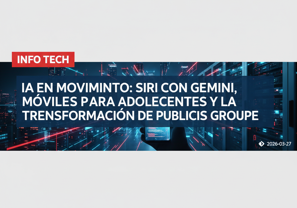IA en movimiento: Siri con Gemini, móviles para adolescentes y la transformación de Publicis Groupe
