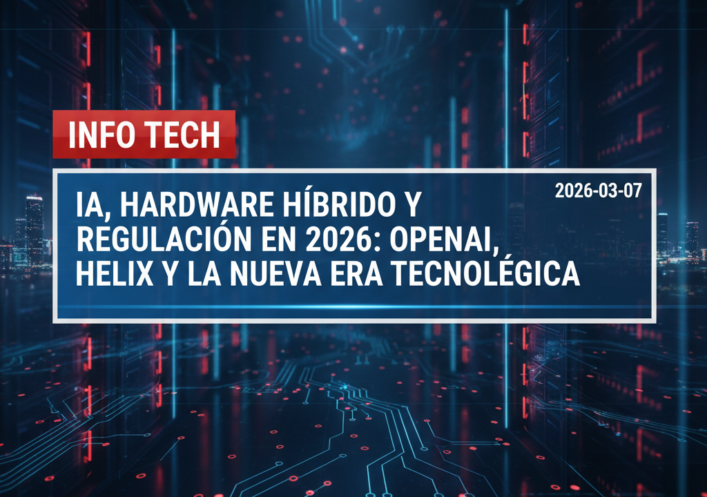 IA, hardware híbrido y regulación en 2026: OpenAI, Helix y la nueva era tecnológica