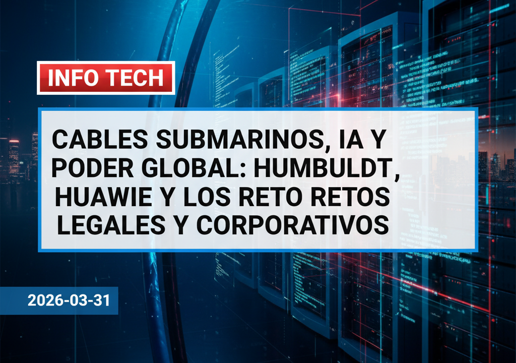 Cables submarinos, IA y poder global: Humboldt, Huawei y los retos legales y corporativos