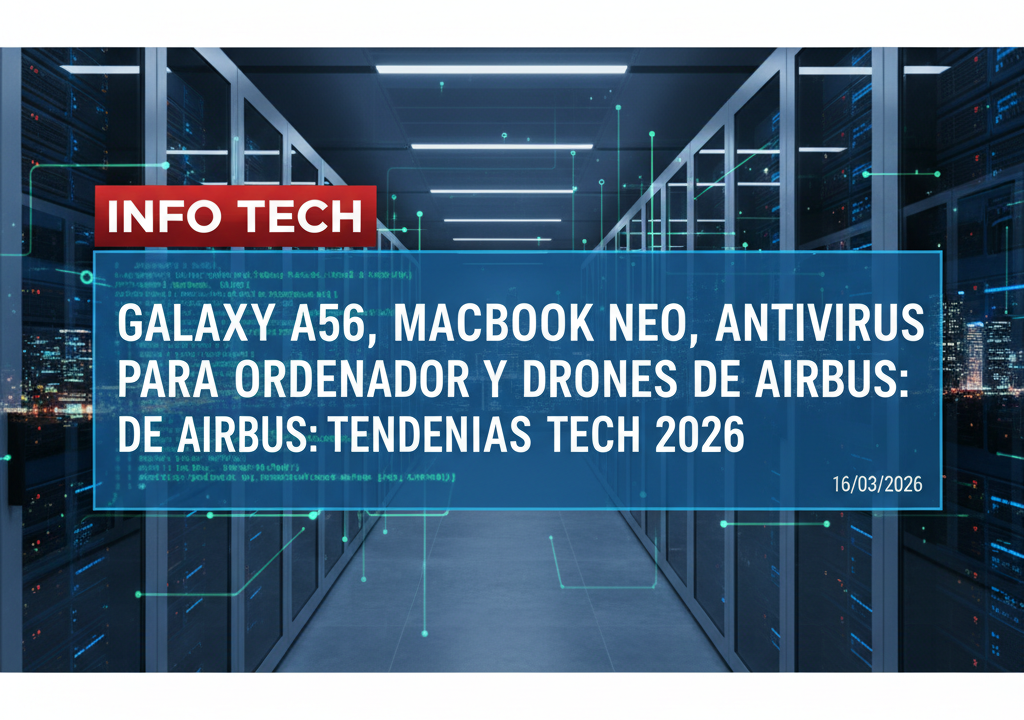 Galaxy A56, MacBook Neo, antivirus para ordenador y drones de Airbus: tendencias tech 2026