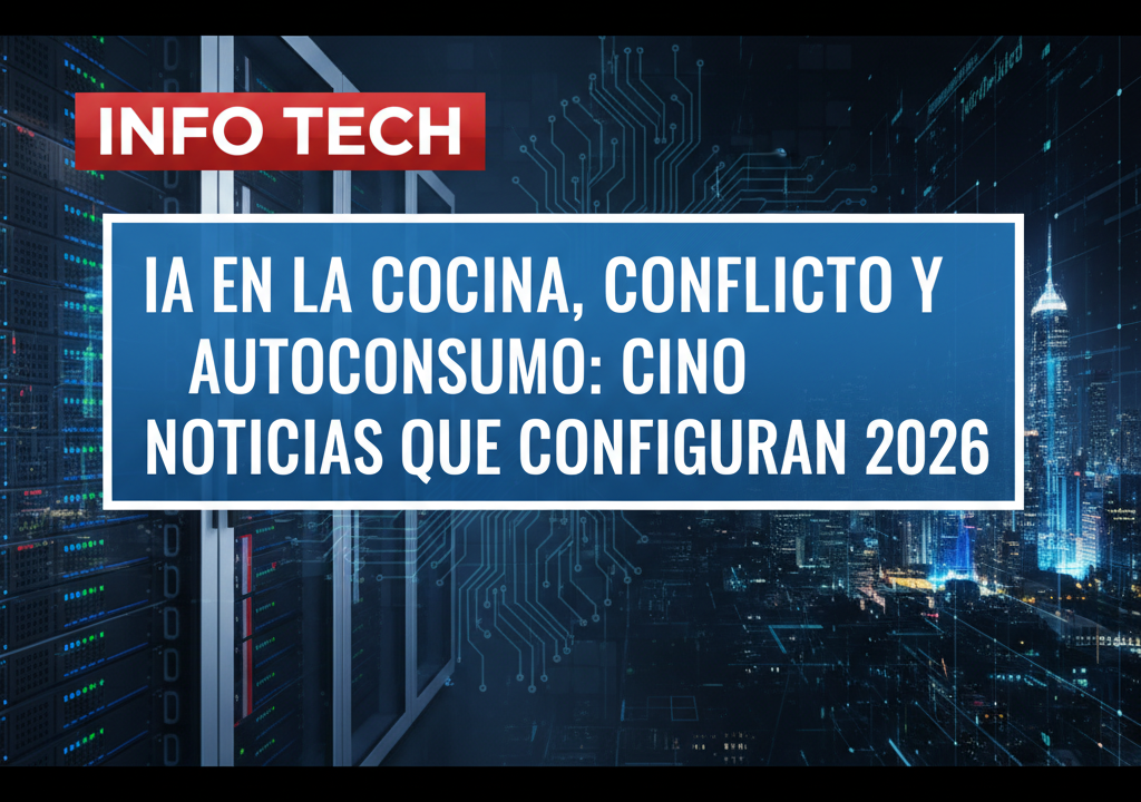 IA en la cocina, conflicto y autoconsumo: cinco noticias que configuran 2026